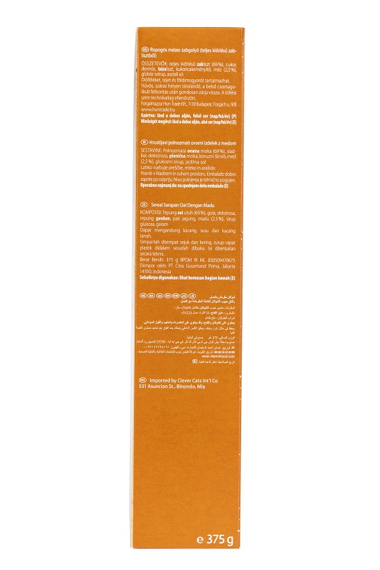 حبوب الشوفان الكاملة الهشة بالعسل 375 جم